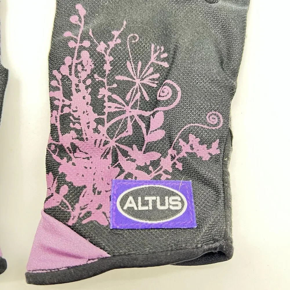 ALTUS Bike & Weightlifter Gloves Black Synthetic Leather Half-Fingers Size Small